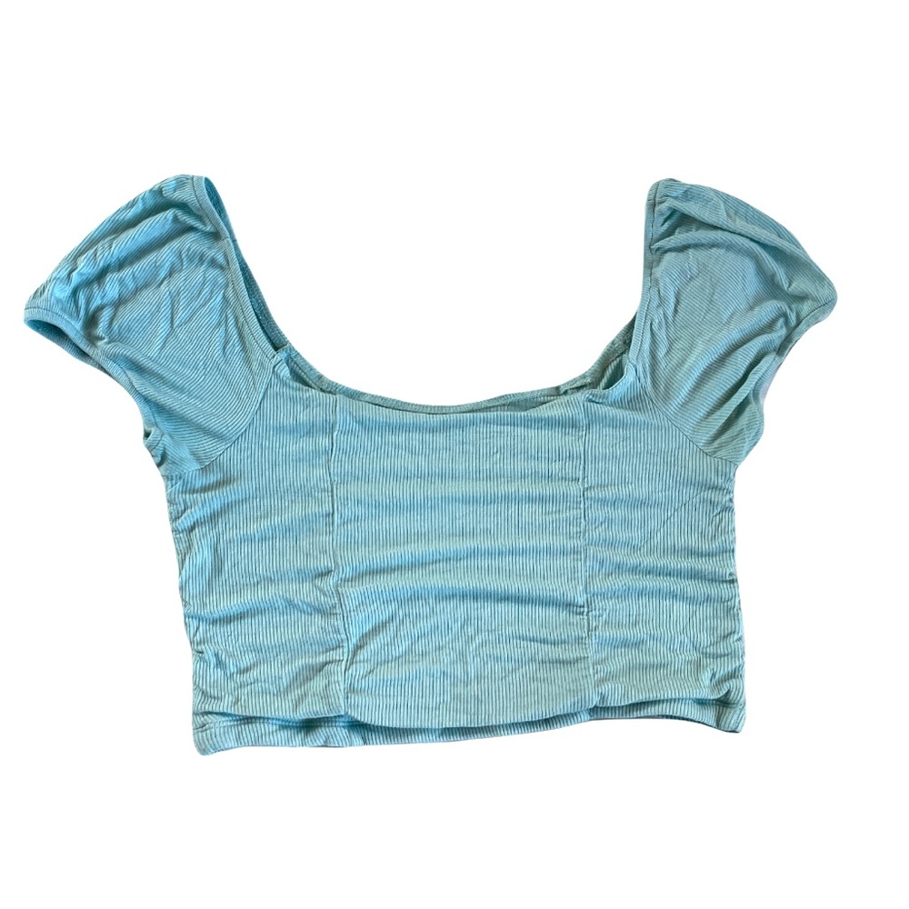 Pacsun light blue cropped square neck women’s Small crop top
